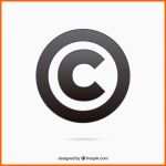 Modisch Moderne Copyright Symbol Vorlage