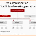 Modisch Stablinien Projektorganisation