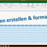 Neue Version Excel Tabelle Erstellen Und formatieren [tutorial 2016