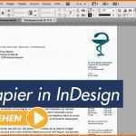 Neue Version Indesign Tutorial Professionelles Briefpapier Erstellen