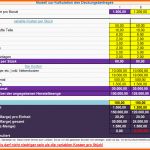 Neue Version Kalkulation Verkaufspreis Excel Vorlage – Gehen