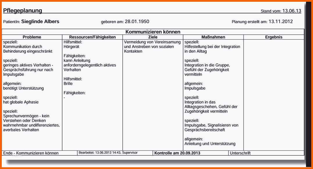 Neue Version Neues Pflegeplanung Muster Zum Ausdrucken