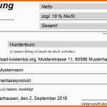 Neue Version Quittungsvorlage Kostenlos – Gratis Download Für Word