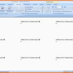 Neue Version Serienbrief Etiketten In Word 2007 Erstellen