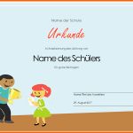 Neue Version Urkunde Grundschüler