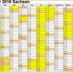 Neue Version Vorlage 1 Kalender 2016 Für Sachsen Als Pdf Vorlagen