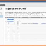 Original Kalender 2016 In Excel Erstellen Mit Kostenloser Vorlage