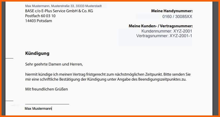 otelo adresse kundigung otelo kundigung vorlage beste base handyvertrag kundigen muster