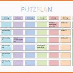 Original Putzplan Vorlage Pdf Und Word Geniale Ideen