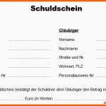 Original Schuldschein Vordruck Pdf Download