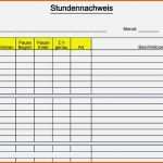 Original Stundennachweis Vorlage Gratis Download Cool Pdf Und Excel