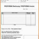 Original Vorlage Proformarechnung – Download Kostenlos