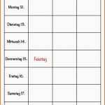 Original Wochenplan Essen Vorlage Natürlich Vorlage Wochenplan 1