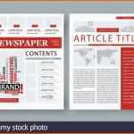 Perfekt Corporate Magazine Template Front Page Stock Vector Art