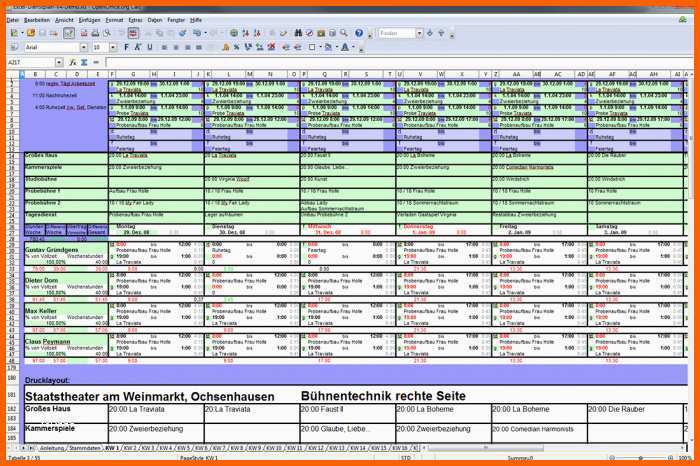 Perfekt Dienstplan Excel Vorlage Kostenlos Makellos ...