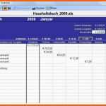 Perfekt Excel Vorlage Haushaltsbuch 2009 Download