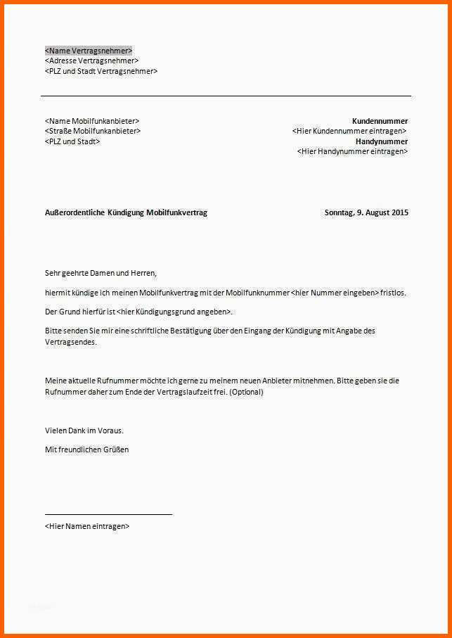 handyvertrag o2 kundigen vorlage pdf gut telekom kundigung vorlage zum ausdrucken kundigung