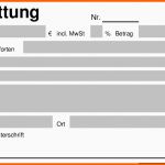 Perfekt Quittung –