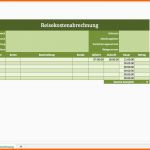 Perfekt Reisekostenabrechnung Als Excel Vorlage