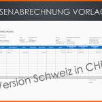 Perfekt Spesenabrechnung Vorlage Excel