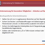 Perfekt Unterweisungspräsentation Arbeiten Auf Baustellen