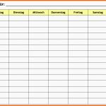 Perfekt Wochenplan Vorlage