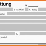 Phänomenal 13 Quittungsblock Vorlage