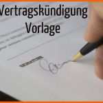 Phänomenal Vertragskündigung Vorlage Download