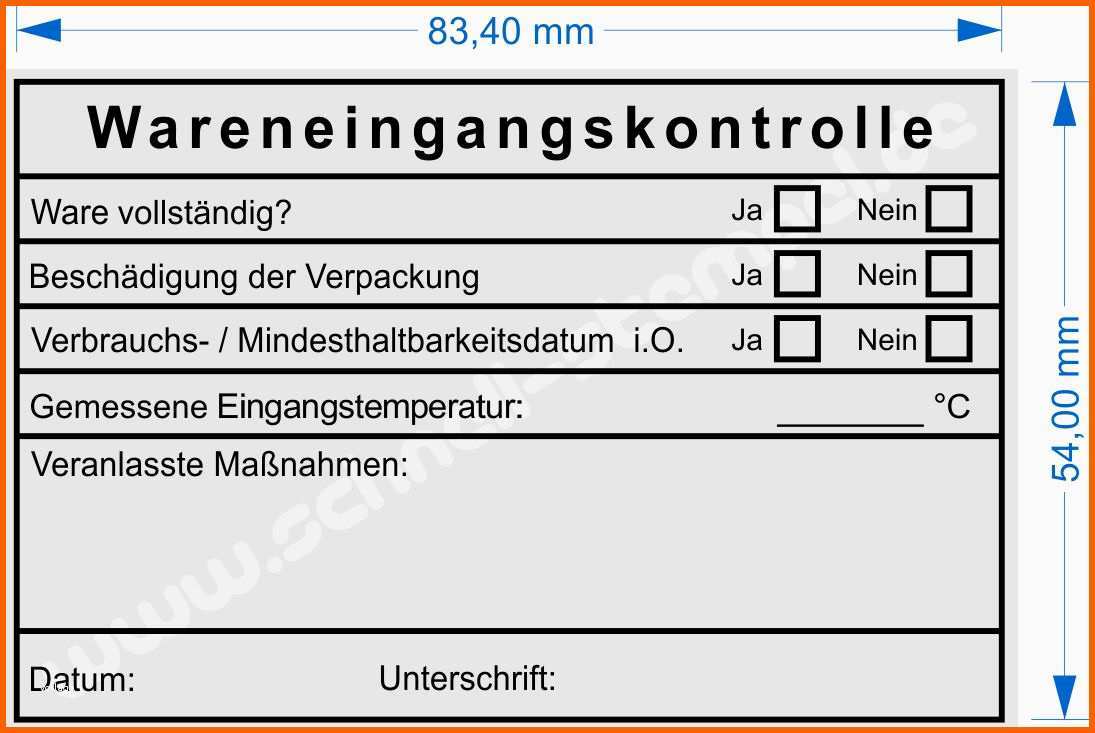 Schockieren 5211 Trodat Wareneingangskontrolle Gastronomie Schnell