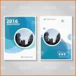 Schockieren Circle Blue Vector Annual Report Leaflet Brochure Flyer