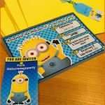 Schockieren Minion Geburtstagseinladung Selber Basteln