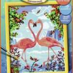 Schockieren Ravensburger Malen Nach Zahlen Flamingo Love