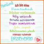 Schockieren Stickmuster Stickdatei ♥ Spruch Erzieherin ♥ 2 Teile Je