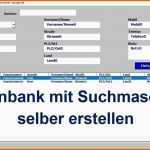 Selten Excel Datenbank Erstellen Vorlage Erstaunlich Schön