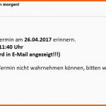 Selten Kunden Terminerinnerung Per Mail 1 Tag Vor Termin