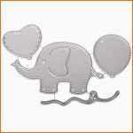 Selten Stanzschablone Baby Elephant Baby Elefant