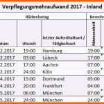 Selten Verpflegungsmehraufwand Inland Vorlagen Fice – Vorlagen 1001