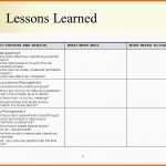 Sensationell 15 Lessons Learned Vorlage