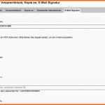 Sensationell Adress Ansprechblock Kopie An E Mail Signatur