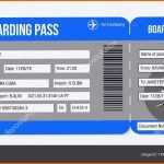 Sensationell Flugticket Vorlage