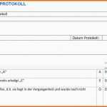 Sensationell Protokoll Vorlage Word