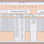 Sensationell Verbandbuch Vorlage