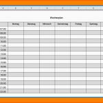 Spektakulär 12 Wochenplan Vorlage Excel