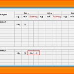 Spektakulär 9 Vorlage Trainingsplan Krafttraining Excel