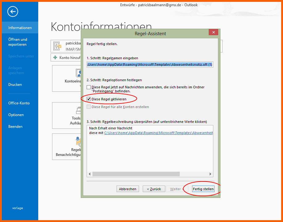 outlook 2013 abwesenheitsnotiz einstellen so wirds gemacht