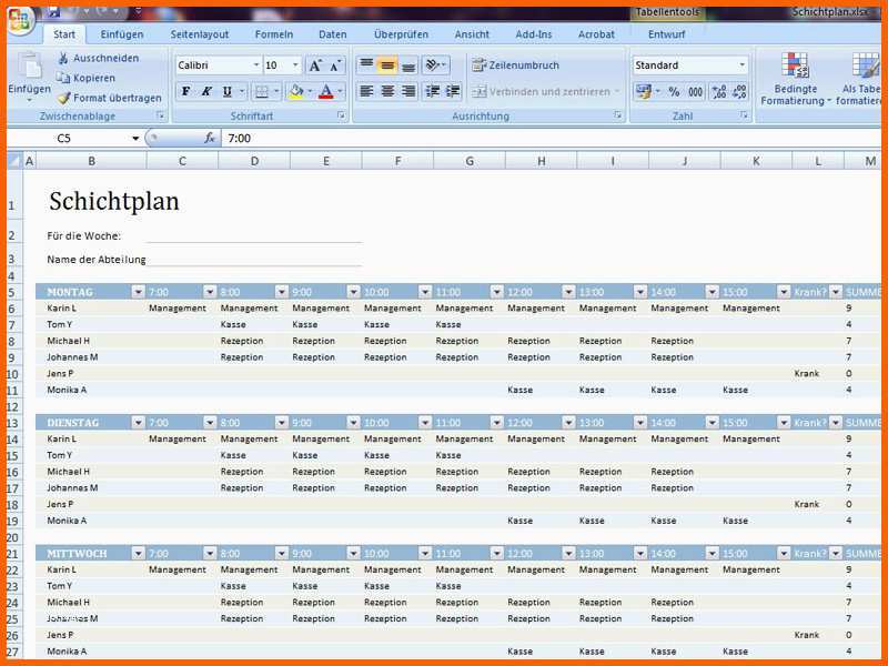 schichtplan vorlage 3 schichten genial schichtplan