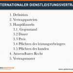 Spezialisiert Internationaler Dienstleistungsvertrag Muster Und Vorlage