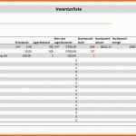 Spezialisiert Inventarliste Vorlage Excel format