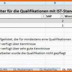 Spezialisiert Mitarbeiter Qualifikationsmatrix V2 Excel