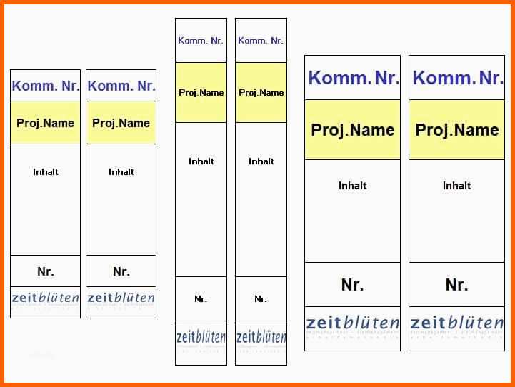 ordner ruckenschilder vorlage excel